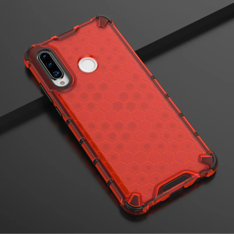 Силиконовый противоударный чехол для Huawei P30 Lite Жесткий ПК + ТПУ телефона |