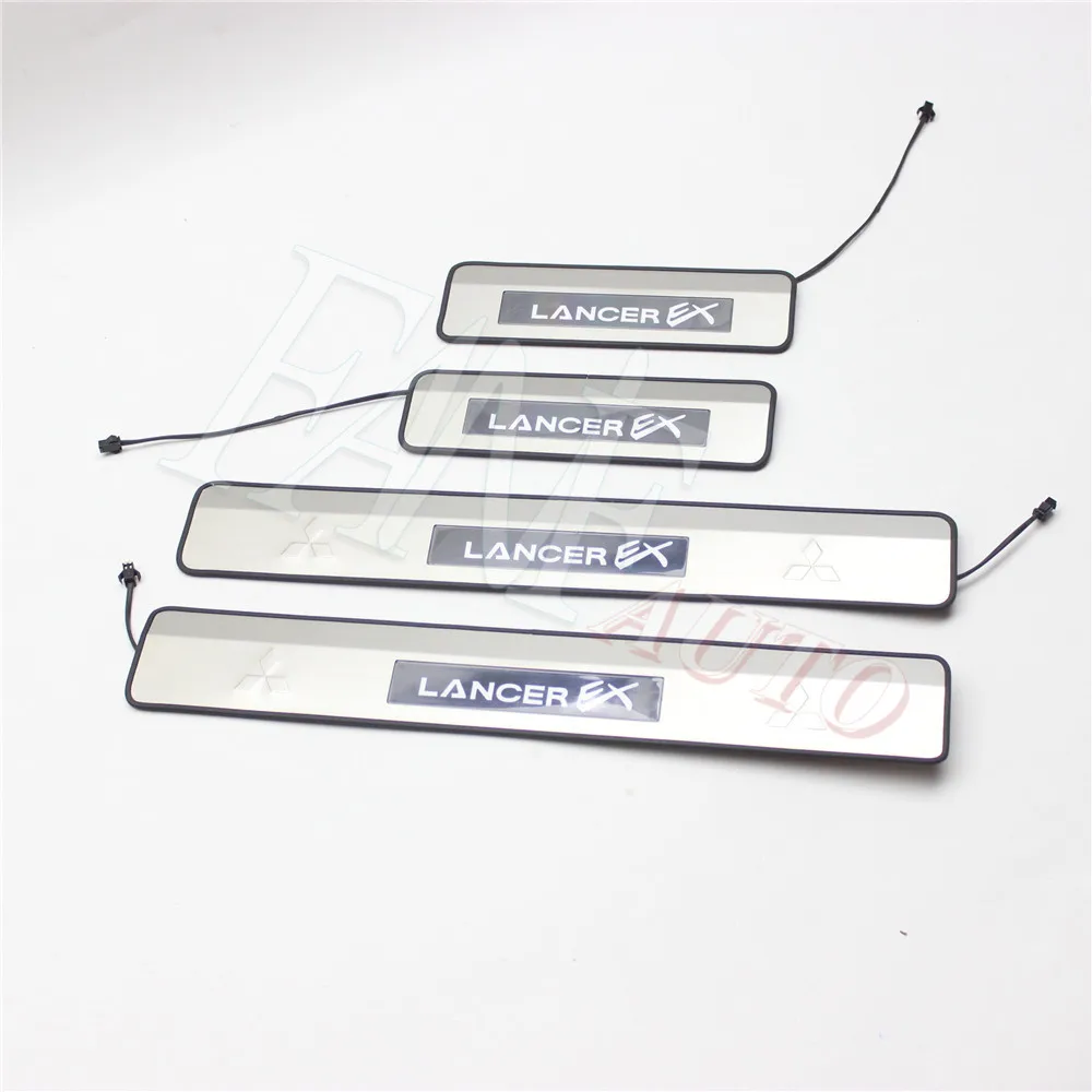 Нержавеющая сталь светодиодный порога Накладка гвардии пороги защитная