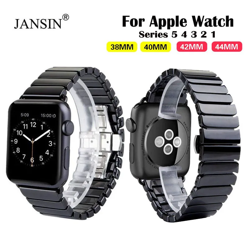 Роскошный керамический сменный Браслет для Apple Watch 38 мм/42 мм/40 мм/44 мм браслет с