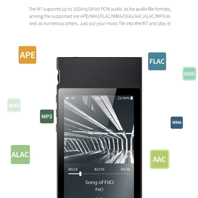 Восстановленный MP3 плеер FiiO M7 с высоким разрешением FM-радио Bluetooth 4 2 aptX-HD LDAC |