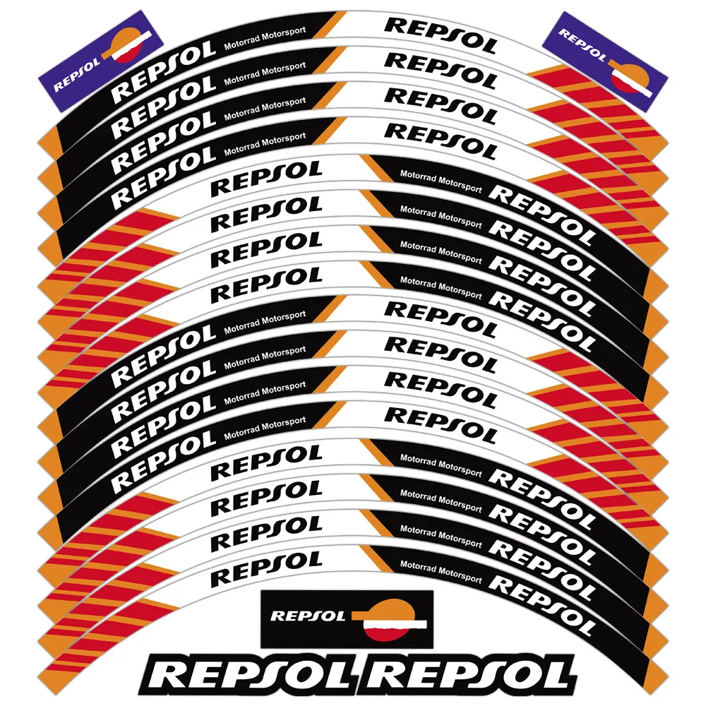Светоотражающие Полоски для колес мотоцикла Honda HRC CBR KTM Yamaha KAWASAKI Repsol | Автомобили и