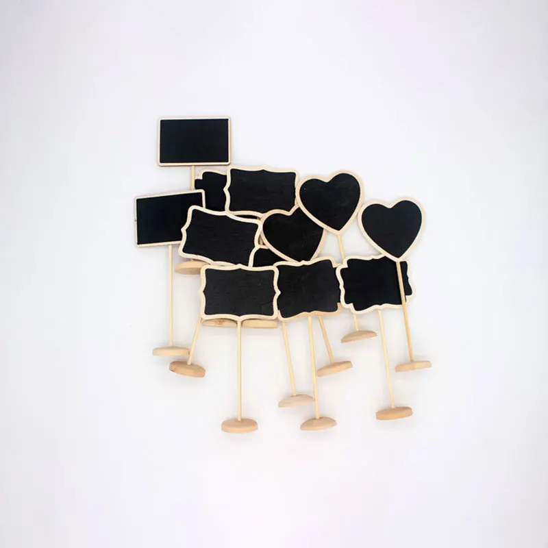10 шт./компл. креативный маленький мел доска Свадебное торжество сердце девичник