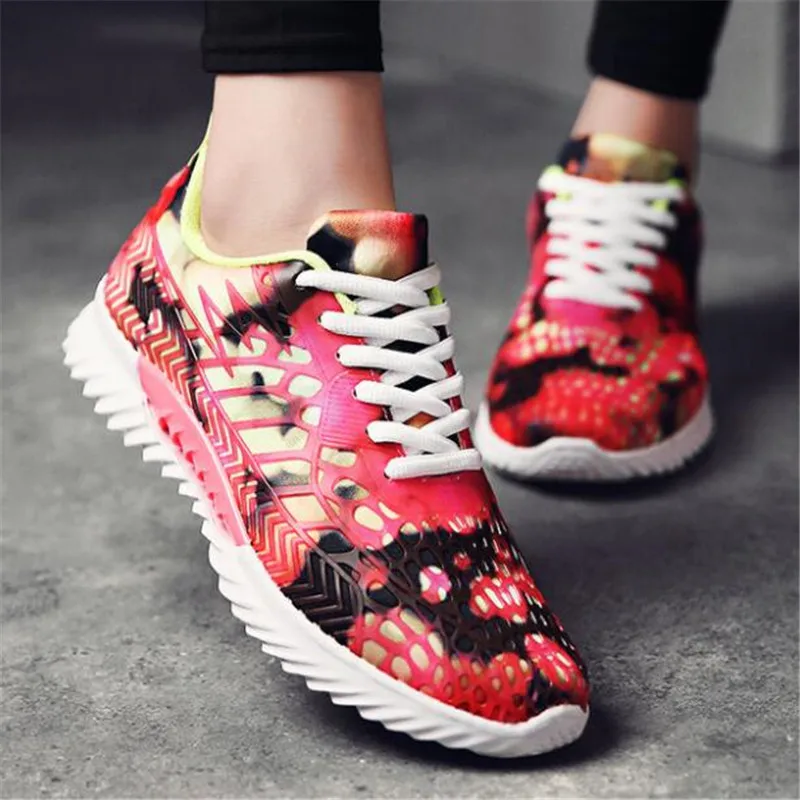 

New breathable couple sneakers shoes camouflage mesh light casual men's shoes Zapatillas de deporte Sapatilhas shoes
