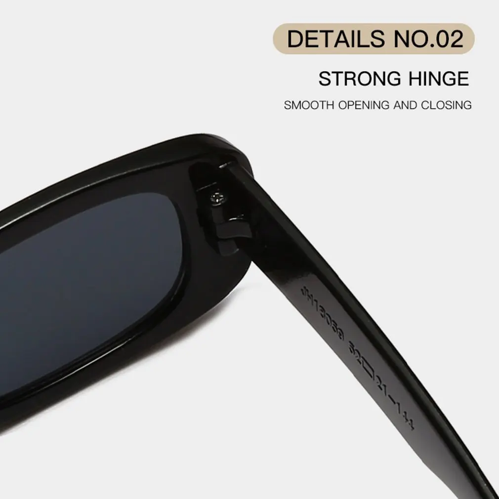 

1Pcs European And American Classic Portable Vintage Retro Square Travel Rectangle Small Sunglasses Women