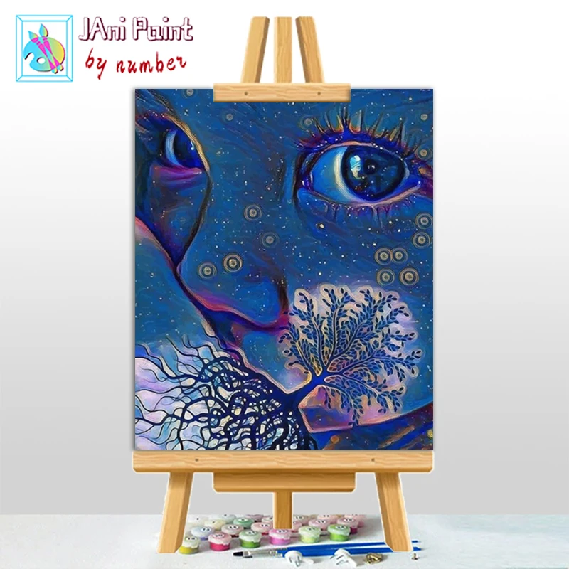 

The-Breast-feeding-Art Picture DIY Painting By Numbers Colouring Zero Basis HandPainted Oil Painting Unique Gift Home Decor