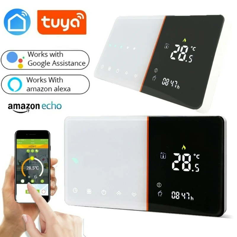 

Термостат Tuya программируемый с Wi-Fi и управлением через приложение