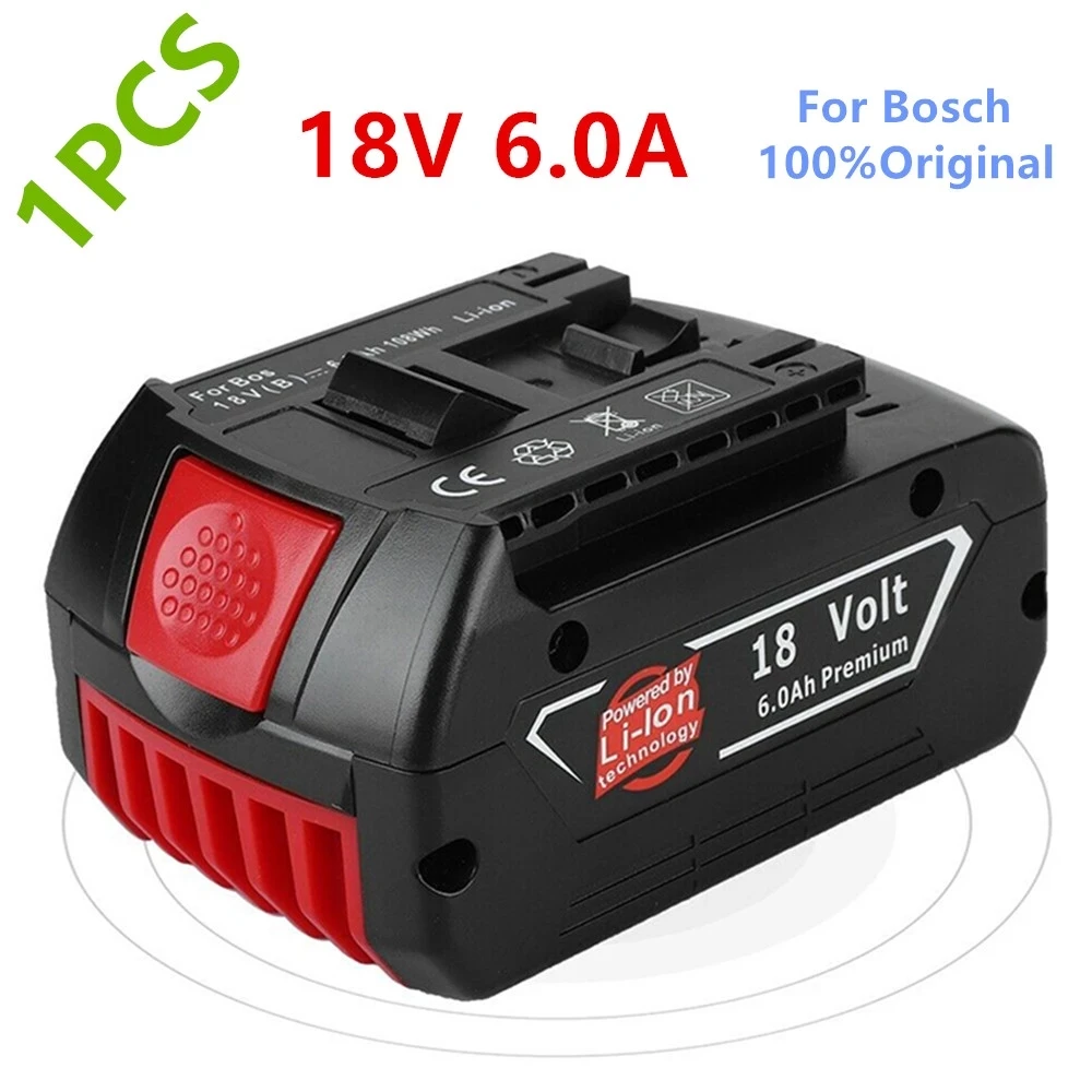 

1/2/3PCS Original18V 6000mah rechargeable lithium ion battery for Bosch 18V 6.0A backup battery portable replacement BAT609