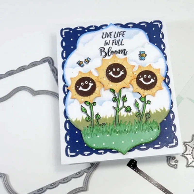 Кружевная овальная рамка металлические режущие штампы Скрапбукинг 2020 тиснение