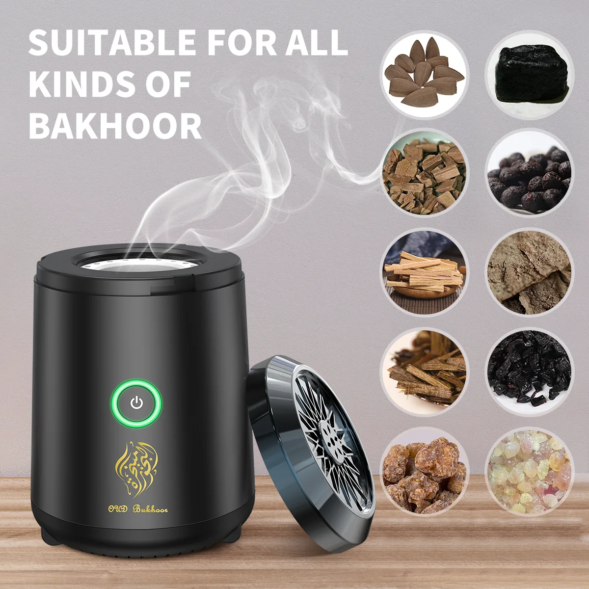 Мини USB диффузор электронная курильница Bakhoor Dukhoon Aroma арабские курильницы Bukhoor