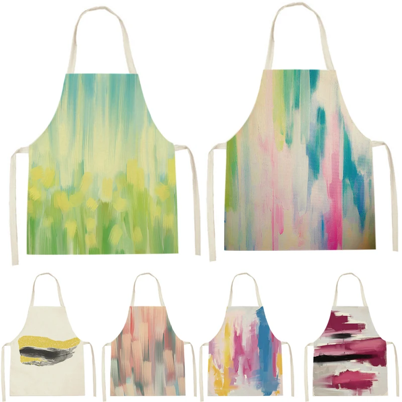 

Фартук детский с принтом граффити, без рукавов, для уборки семьи, для мужчин и женщин, кухонные аксессуары, нагрудник на талию, защита от загр...