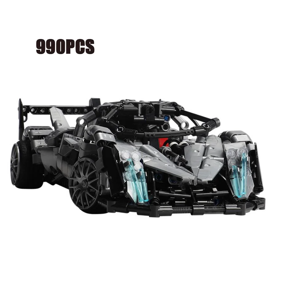 Technical building block road racing super sport car Lykan Hypersport model 2.4Ghz radio remote control vehicle steam brick toy | Игрушки и