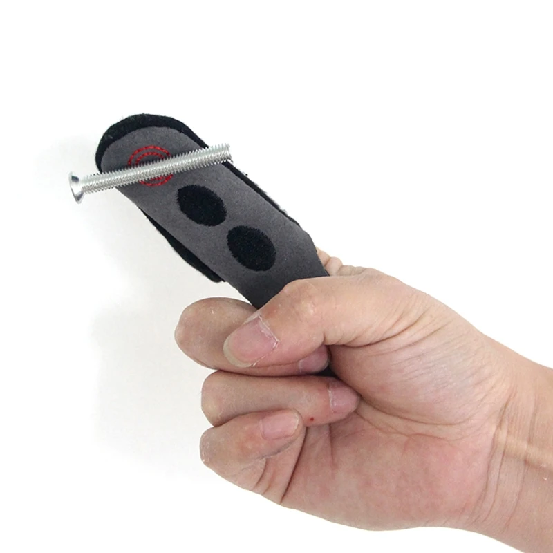 

Magnetic Finger Glove Finger Sleeve Fingertip Tool for Holding Small Metal Tools Objects Crafts DIY Home Use