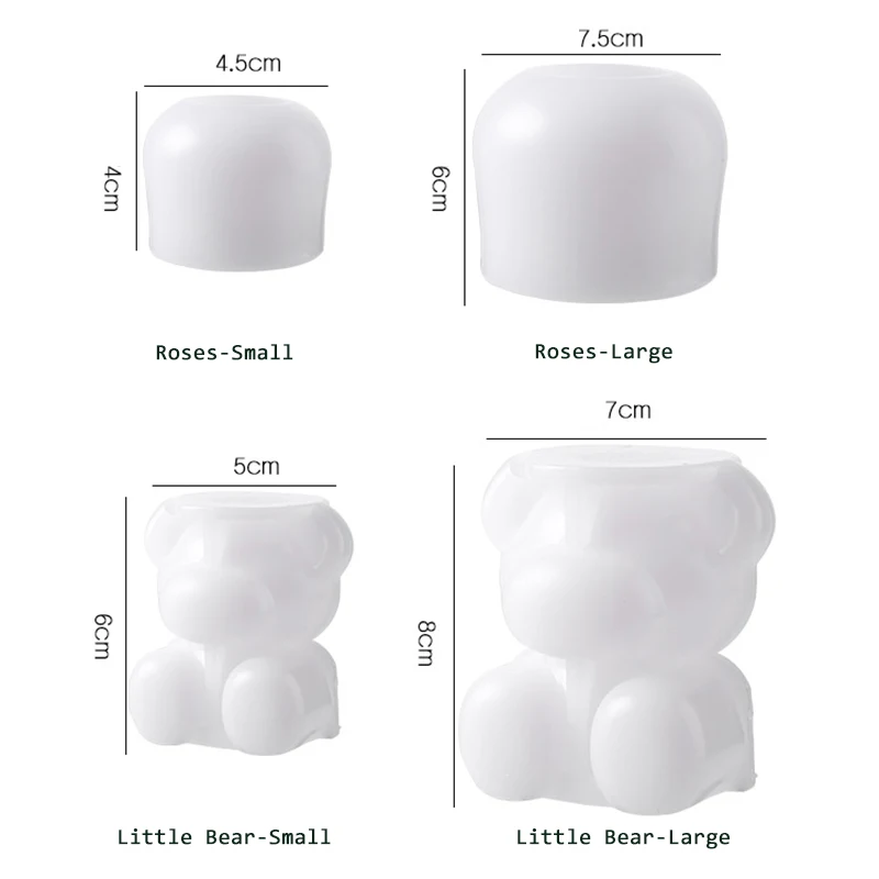 

Home Creative Cartoon Bear Shape Silica Gel Ice Cube Mold Beverage Chocolate Coffee Milk Tea Good Flexibility Ice Tray Artifact