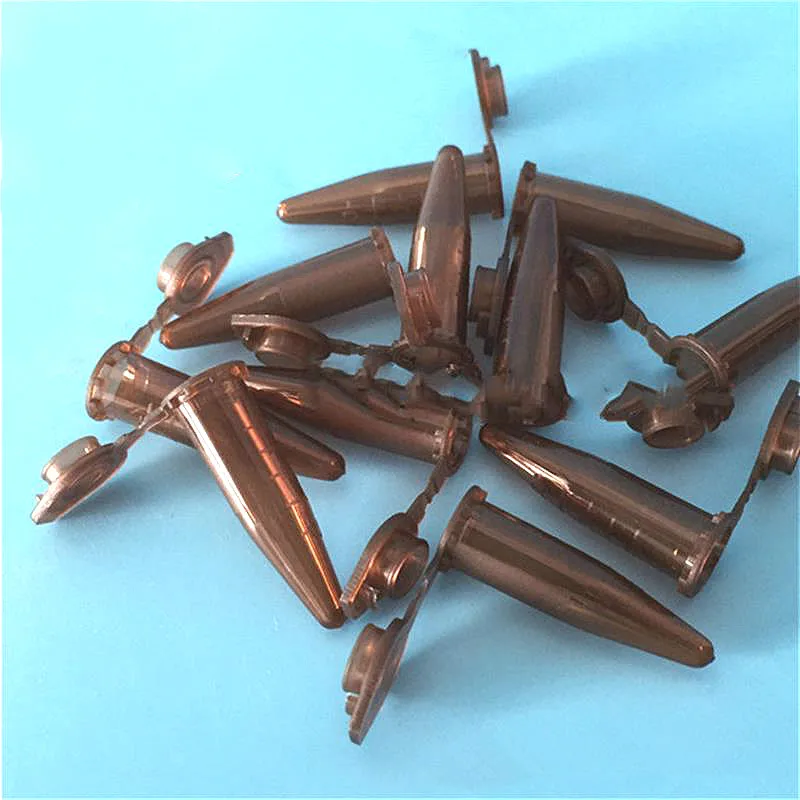 Трубка Центрифуга с крышкой 0 5 мл коричневая трубка для ПЦР лабораторная