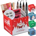 MB Рождественская коробка 142218 пар ресниц 3D длинные норковые магнитные ресницы Лот карандаш для бровей подводка для глаз тени для век Палитра Макияж подарок