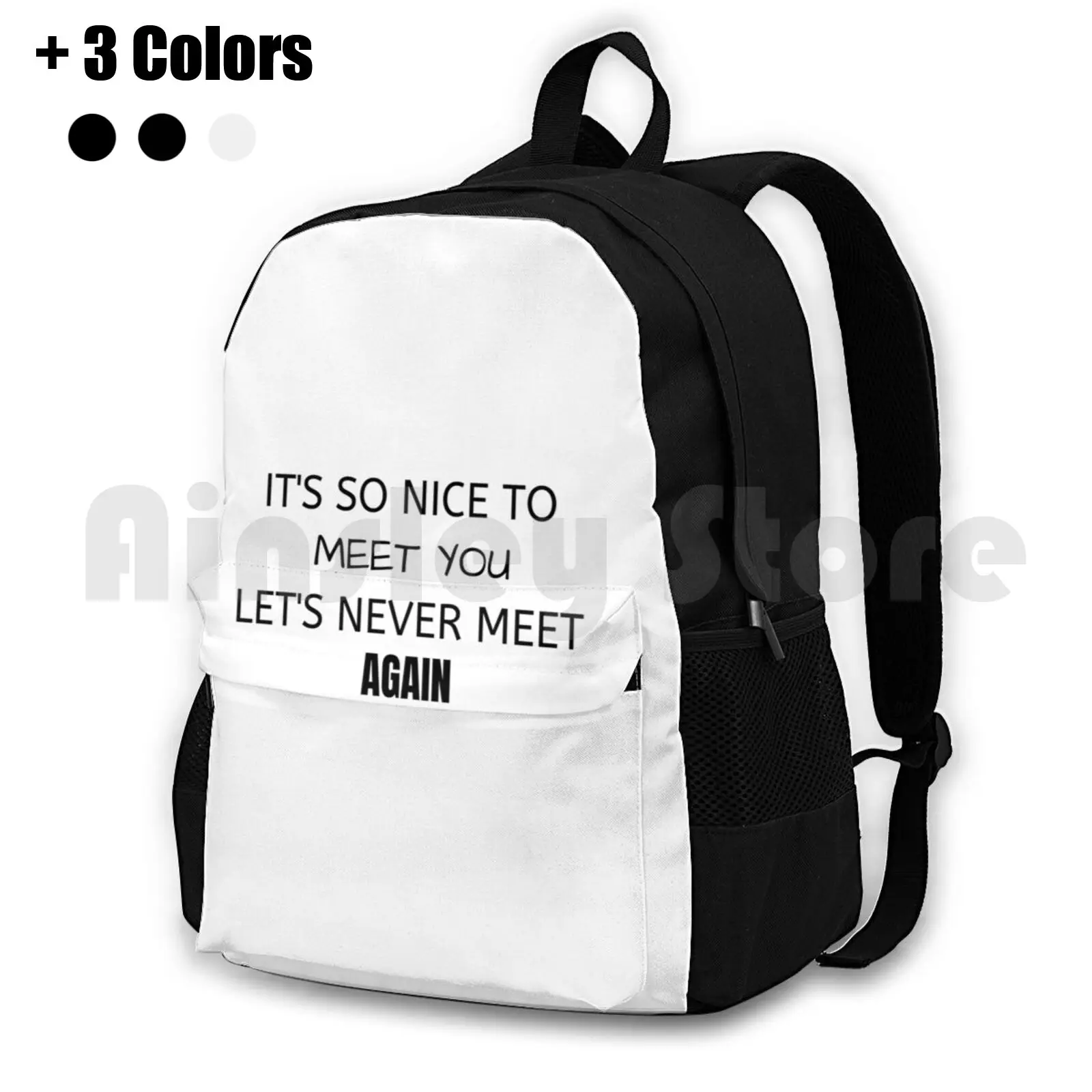 

It'S So Nice To Meet You Outdoor Hiking Backpack Riding Climbing Sports Bag Andy Black Andy Biersack Black Brides Music Lyrics