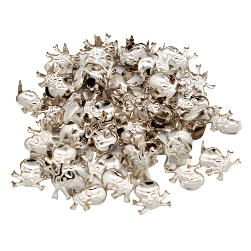 

fityle 50Pcs Gothic Skull Metal Rivets Claw Studs for Shoulder Bags Clothes Hats Leather Decorative Garment Rivets