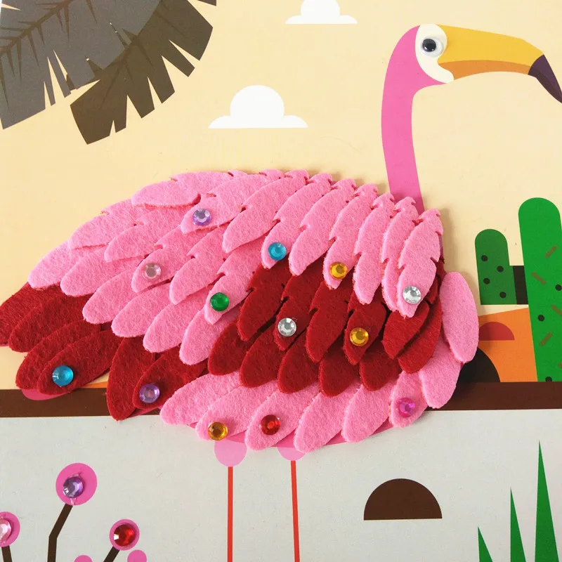 Игрушки для рукоделия детский набор Мультяшные животные войлочная ткань