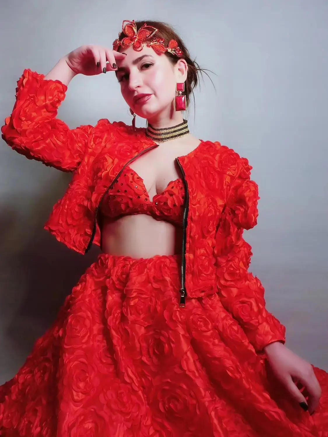 Кристиа Белла женское красное сексуальное длинное платье сценические костюмы