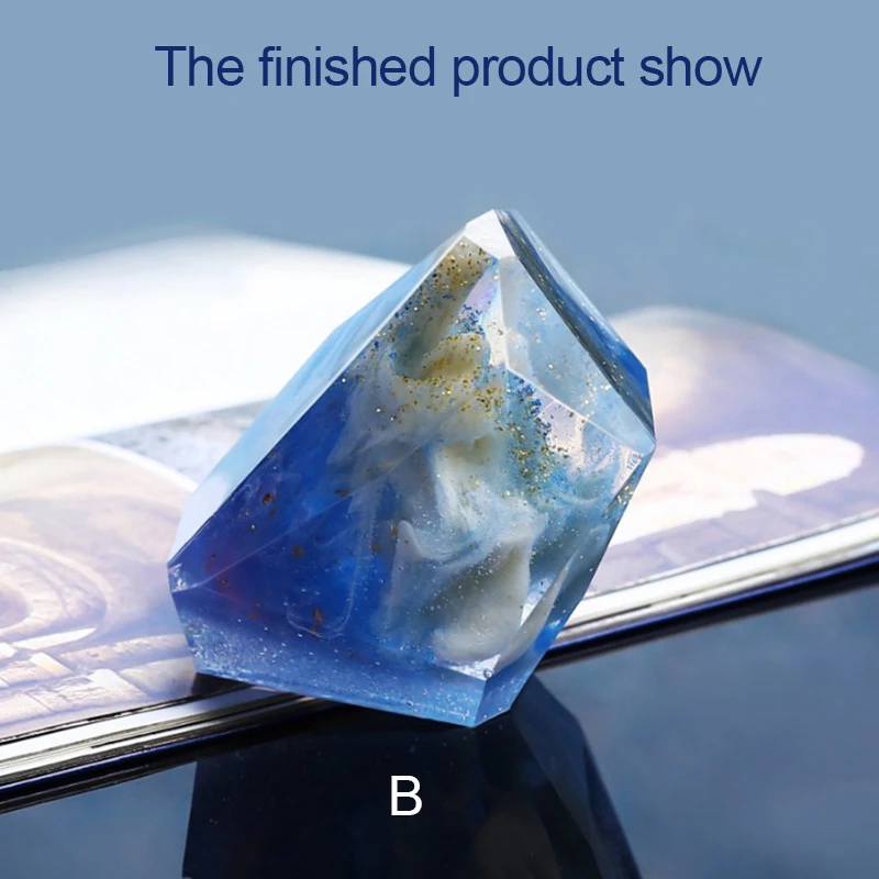 

Transparent Soap Molds Crystal Irregular Geometric Jewelry Mold Silicone Resin Ornaments Craft Making Decoration