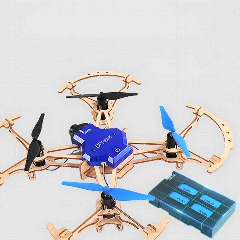 ZL100 Diy Дрон Мини карманный гоночный Радиоуправляемый деревянный Квадрокоптер