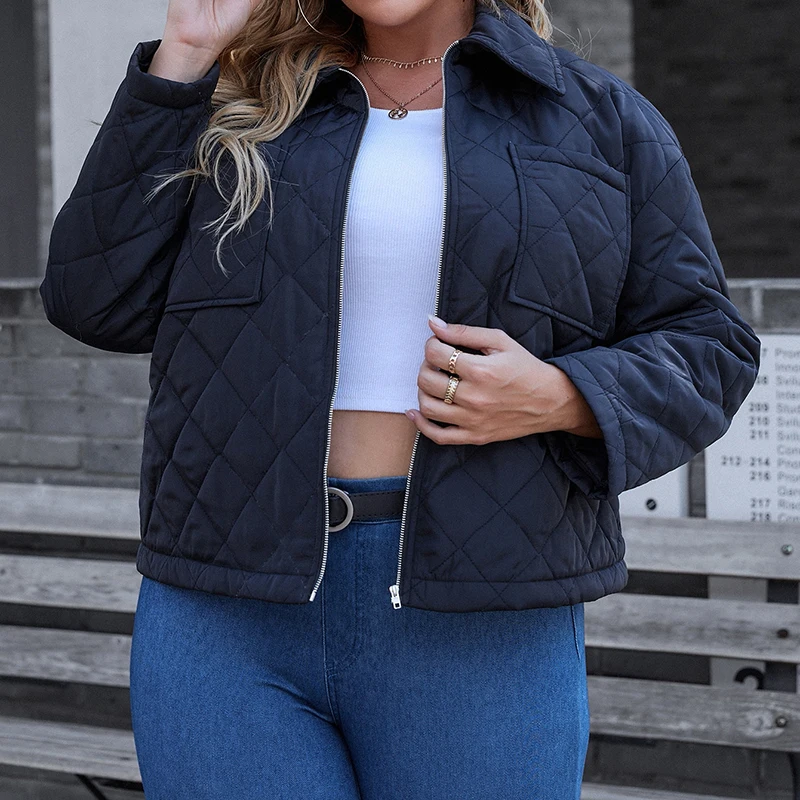 

Biker Black Coat Spring Women Plus Size Jacket Turndown Collar Motorcycle Oversized Jackets Loose Zipper Streetwear Outerwear