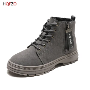 HOFZO Women Ankle Boots Winter Botines Flat Zip Ladies Shoes 2020 Round Toe Plush Platform Cross-tied Botas Feminina HOFZO Women Ankle Boots Winter Botines Flat Zip Ladies Shoes 2020 Round Toe Plush Platform Cross-tied Botas Feminina