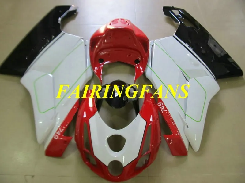 Литьевая форма Обтекатели Кузов для DUCATI 749 999 03 04 ducati 2003 2004 ABS белые красные