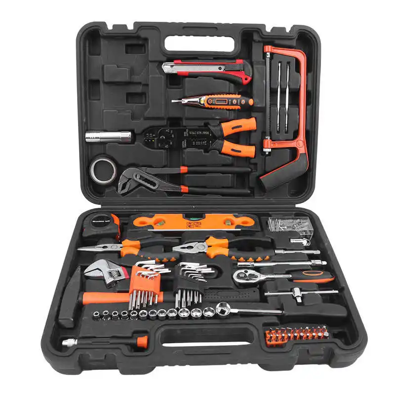 

170Pcs Multi-function Hand Tool Set Trolley Box Household Pliers Wrench Hardware Repair Screwdriver Kit Drill