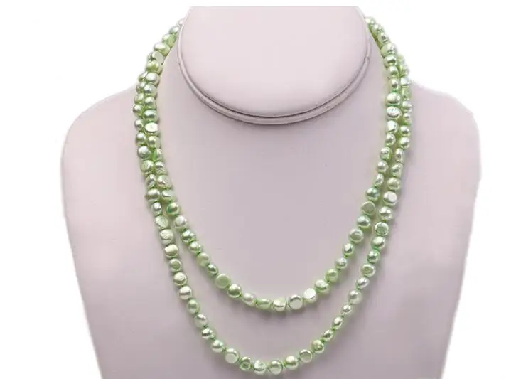 

Ожерелье из плоского жемчуга в стиле барокко, 2 нити, 9 мм