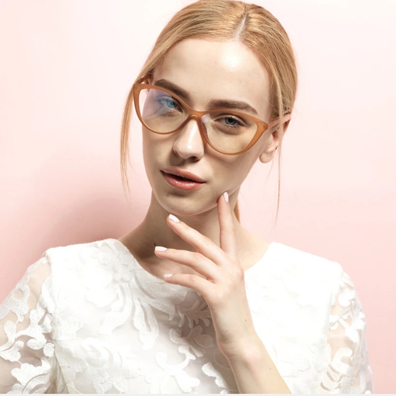 Veshion Tr90 оправа для очков кошачий глаз очки мужчин и женщин оптические линзы