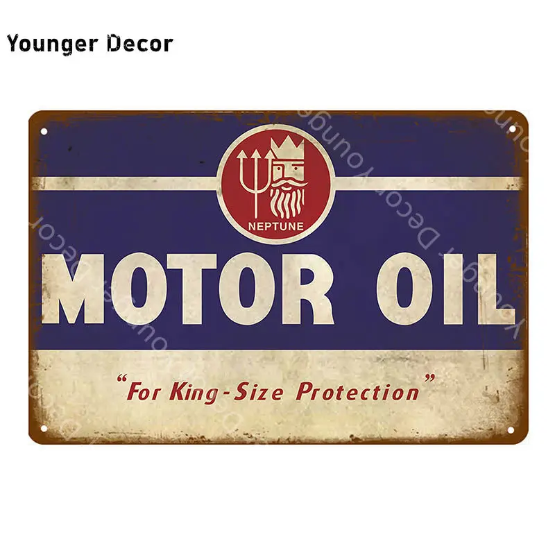 Винтажный Alba Lube моторное масло металлические знаки мощность бензин Гараж Декор