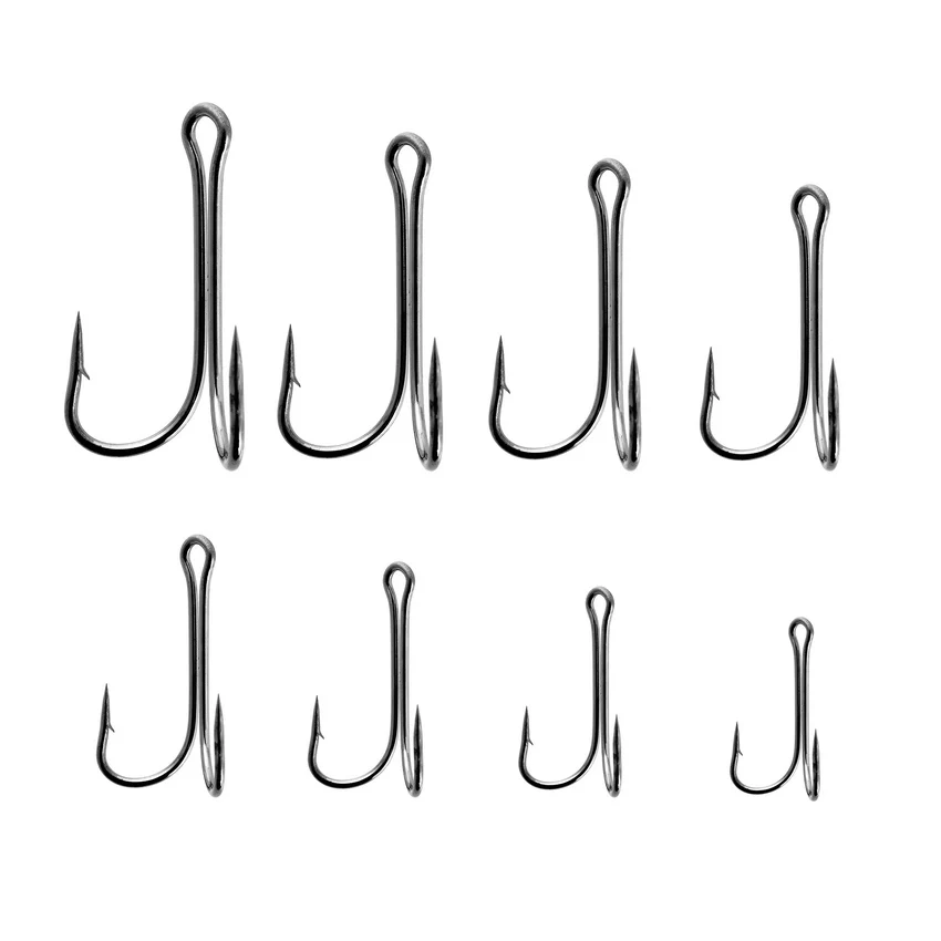 10 шт. двойной крючок с длинным хвостовиком бесщеточный рыболовный для Мягкая