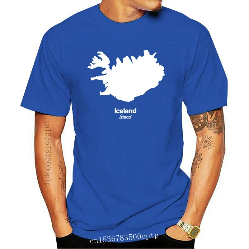 

Мужская футболка исландского силуэта, футболка с изображением айланда, Рейкьявика, ледяной земли, модные топы
