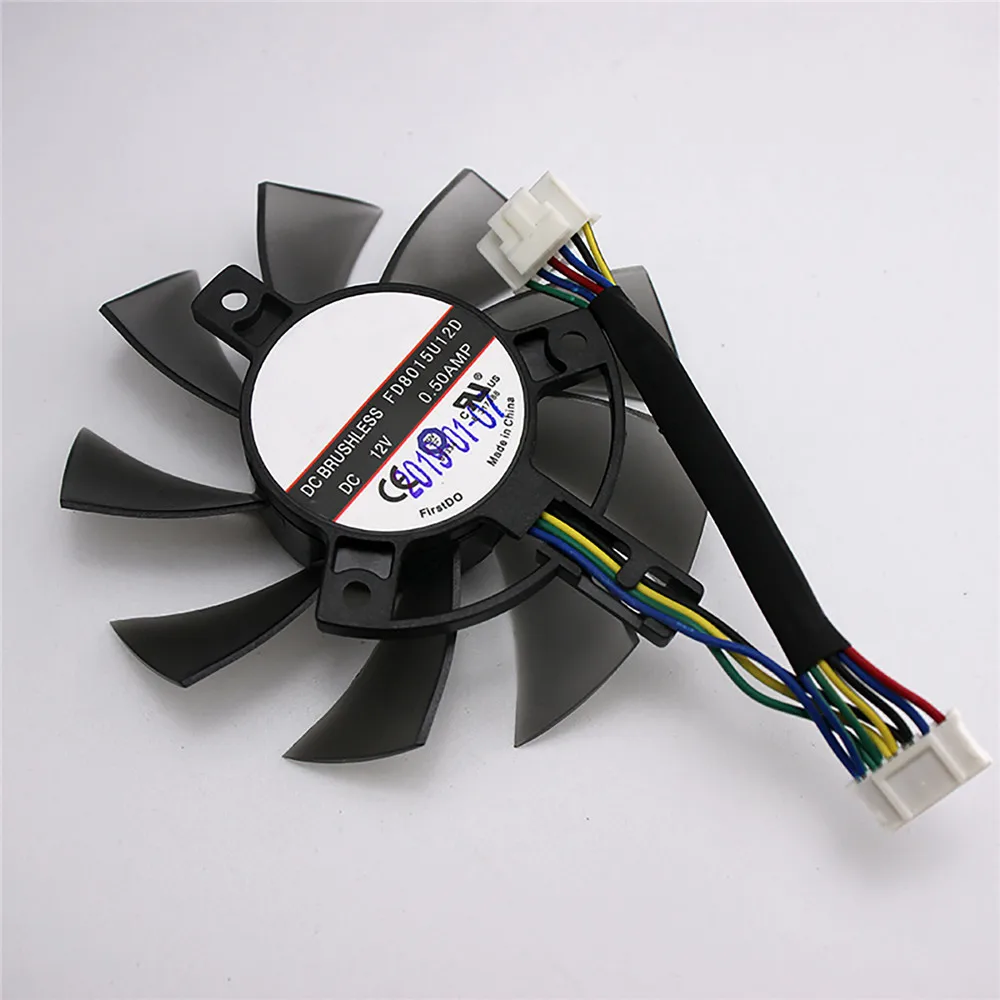 FD8015U12D DC 12V 0.50A Cooling Fan for ASUS TUF-GTX 1660 1660TI Graphics Card Cooler Repair Parts | Электроника
