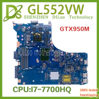 kefu gl552vxk mainboard for asus gl552vx zx50v gl552vw laptop motherboard i7 7700hq gtx950m 4gb test original motherboard