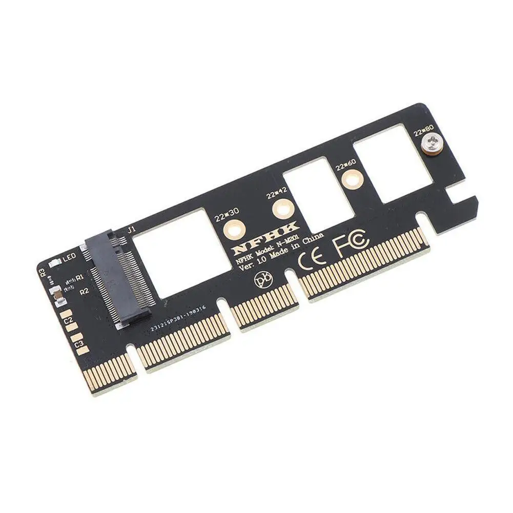 

PCIE to M2 Adapter PCI-E PCI Express 3.0 X4 X8 X16 M.2 Card M SSD Adapter NGFF Key Support NVME 2230/2242/2260/2280 AHCI Ri U0N7