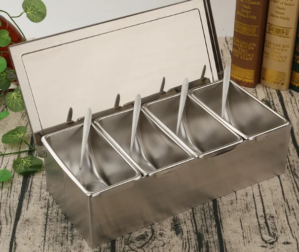 Высококачественная коробка для приправ из нержавеющей стали 304 в отеле с бытовым