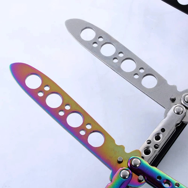 

Butterfly Stainless Steel Training Practice Tool Trainer with Sure Spring Latch Butterfly Training Knife