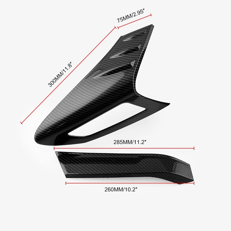 4 шт. задний фонарь из углеродного волокна светильник Накладка для Toyota CHR C HR 2016