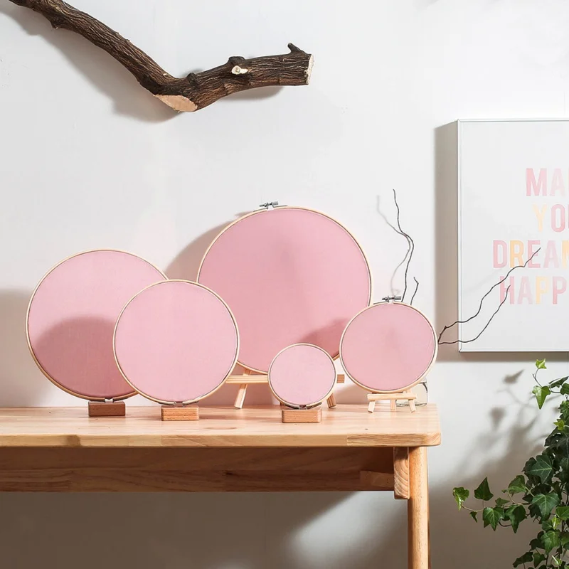 Витрина для хранения Бамбуковая шелковая круглая нордические украшения | Дом и