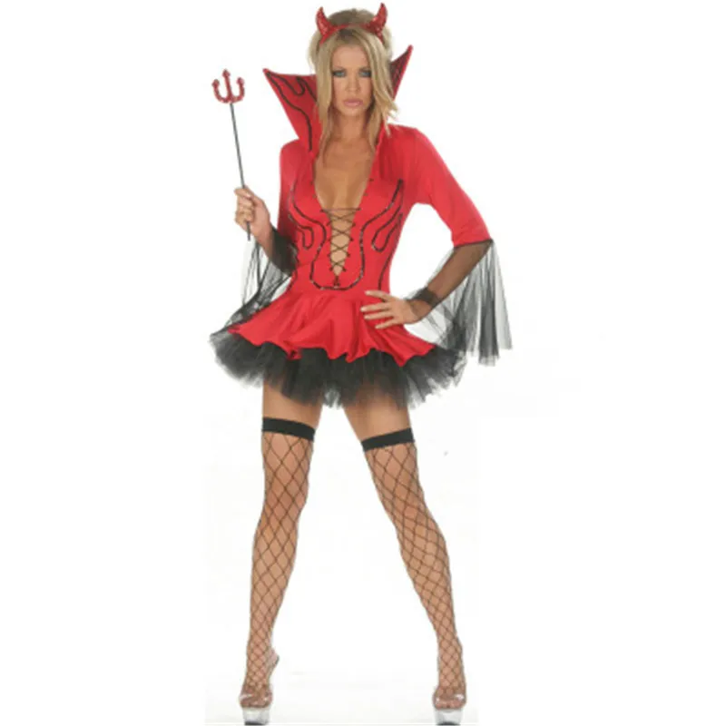 

Costumes Women Costume Halloween Costume Womens Sexy Dress Cosplay Carnival Dress V Neck Christmas