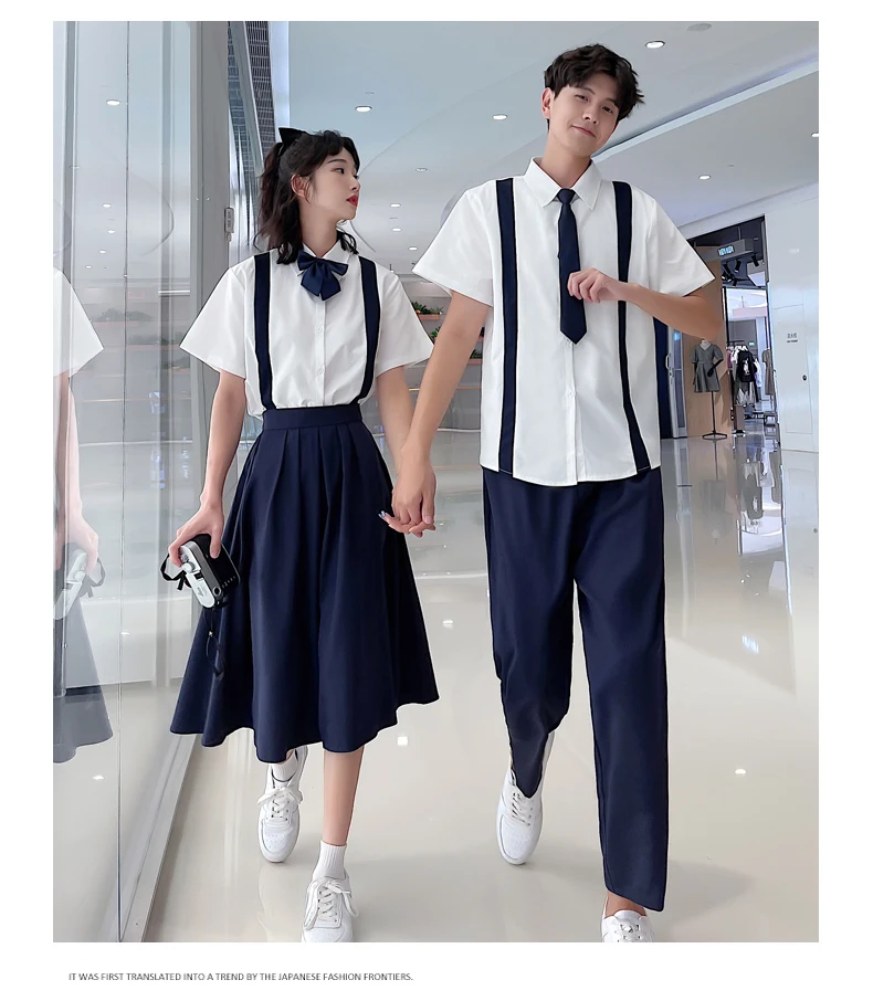 

Japanese Student School Uniform Suit Academic Style Korean Uniforms British Female Junior High School Class Boy Girl Set