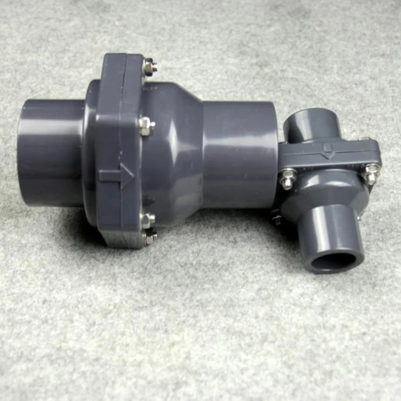 

UPVC non-return flap valve one-way valve Plastic flap check valve 50MM inner diameter Vertical lie general 1 Pcs