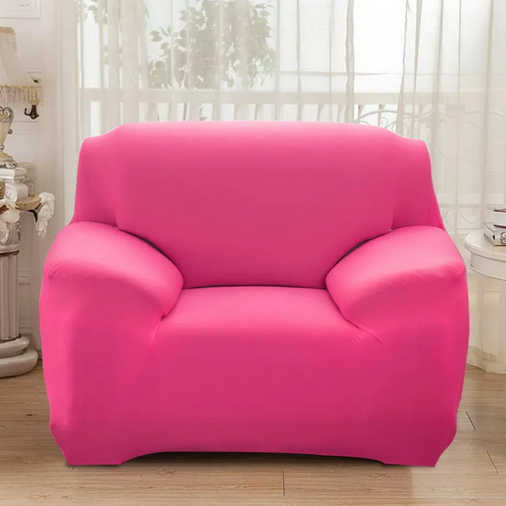 pink Urijk, огранка из эластичного материала, 1/2/3/4 местный чехлы для диванов полиуретанового волокна для диванных чехлов для Гостиная чехол Чехол для дивана - Цвет: pink