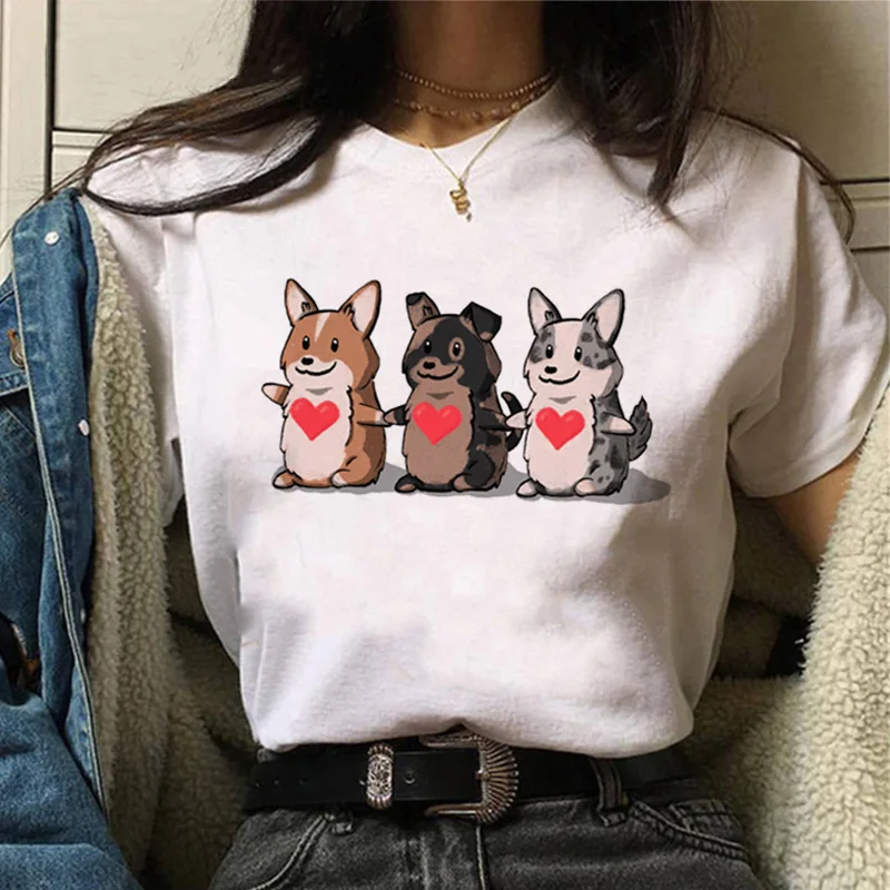 

Summer Oversized T Shirt Women Cartoon Vintage Cute Dog Funny Graphic T Shirts Harajuku Cartoon Harajuku Tops Female Clothing