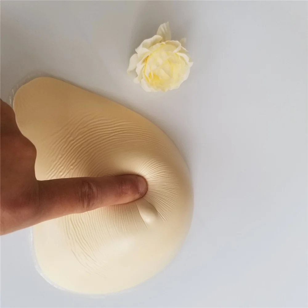 1PC Light Artificial Silicone Breast Forms Realistic Fake Boobs False Breasts for Crossdresser Drag Queen Mastectomy Protection