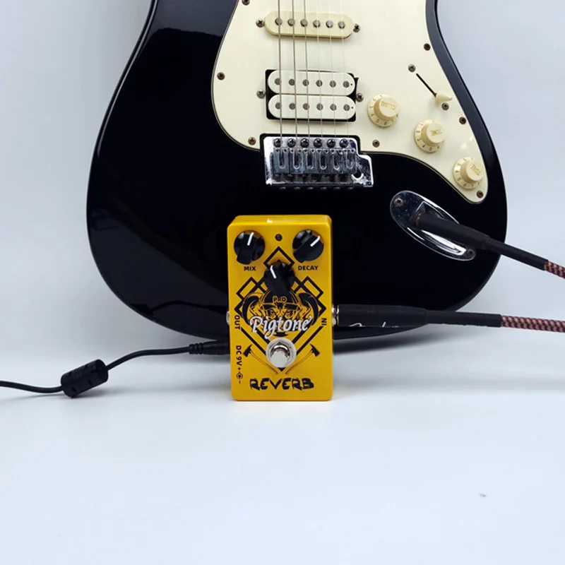 pigtone pp 08 digitalen reverb gitarre effekt pedal akustische elektrische gitarre zubehör effekte pedale echte bypass free global shipping