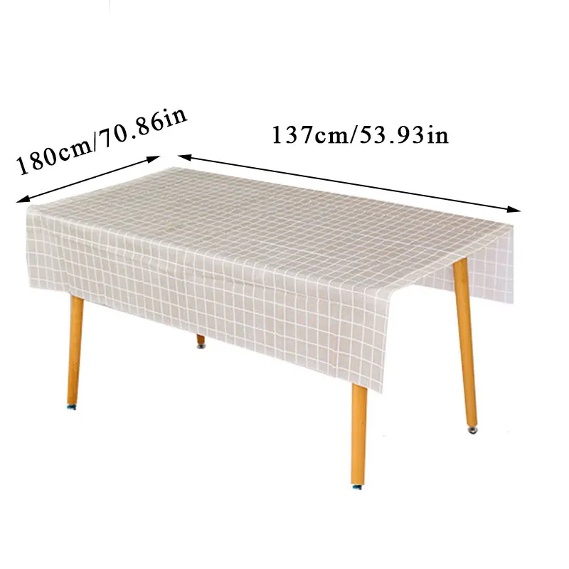 

Oil-proof Waterproof PVC Table Mat Plastic Tablecloth Lattice Table Cloth Nordic Table Cloth Coffee Table Pad Anti-scalding Tabl