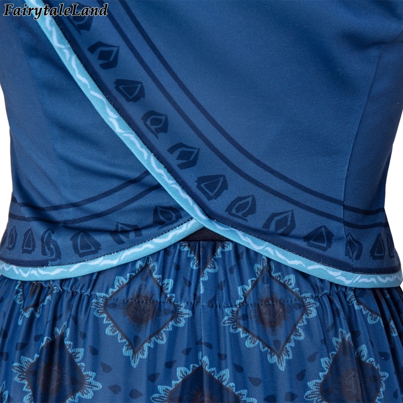 

Newest Halloween The Last Dragon Cosplay Fancy Superheroine Young Raya Costume Printing Girls Women Princess Outfit